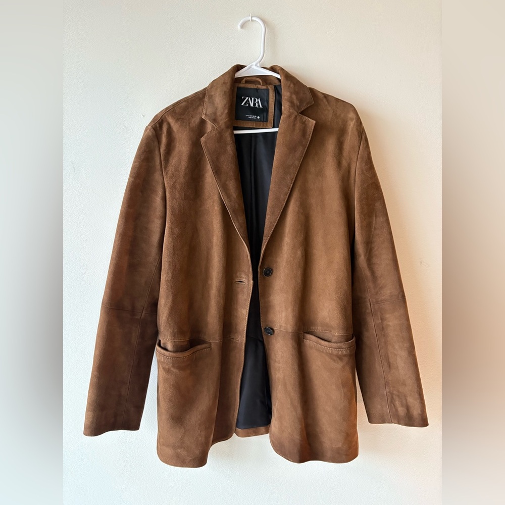 Suede jacket blazer